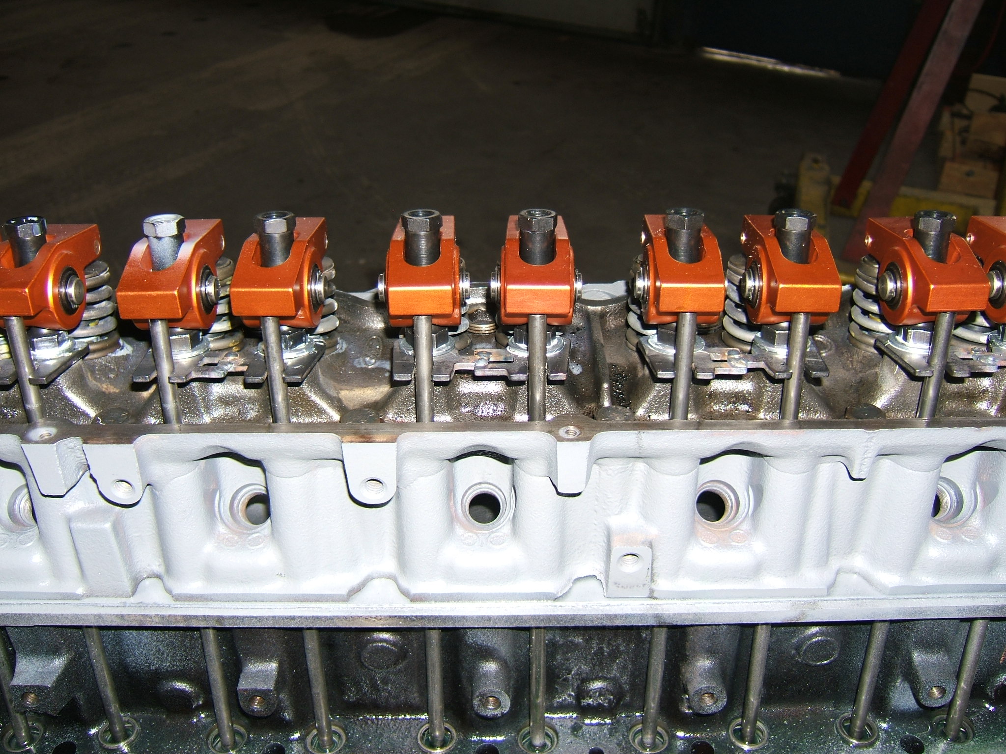 Engine with rockers showing