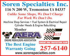 Soren Specialties, Chris Sorensen Machine Shop