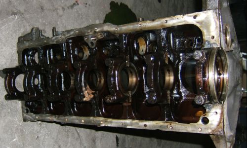 Engine after removing from truck