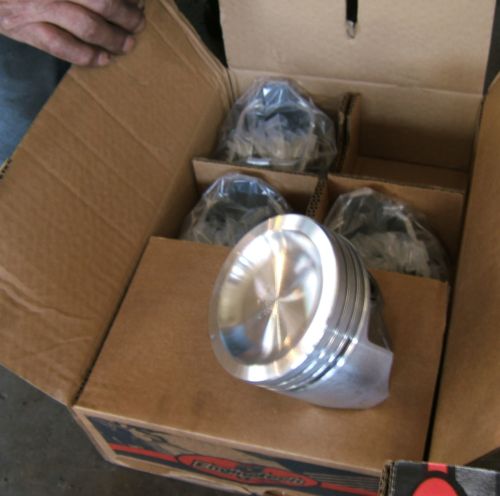The new pistons arrived before other components